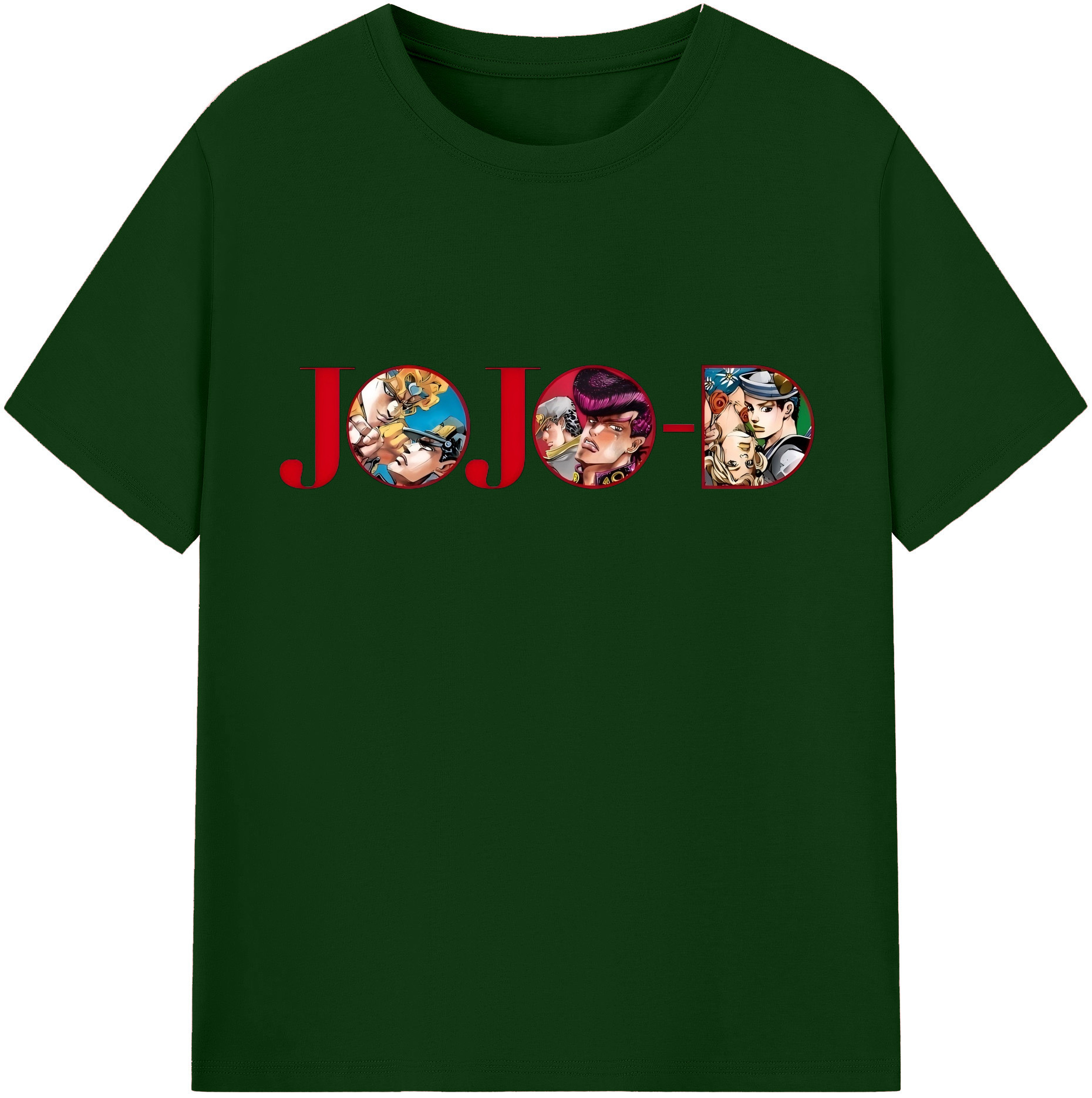（画像用） ジョジョの奇妙な冒険 JoJo's Bizarre Adventure 綿100％半袖Tシャツ（フロントプリント）
